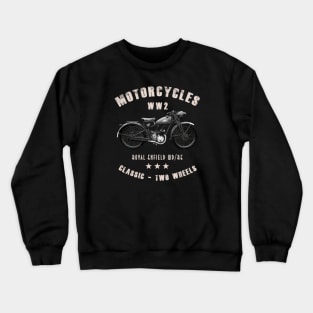 Royal Enfield WD/RE Retro Vintage Motorcycle WW2 Crewneck Sweatshirt